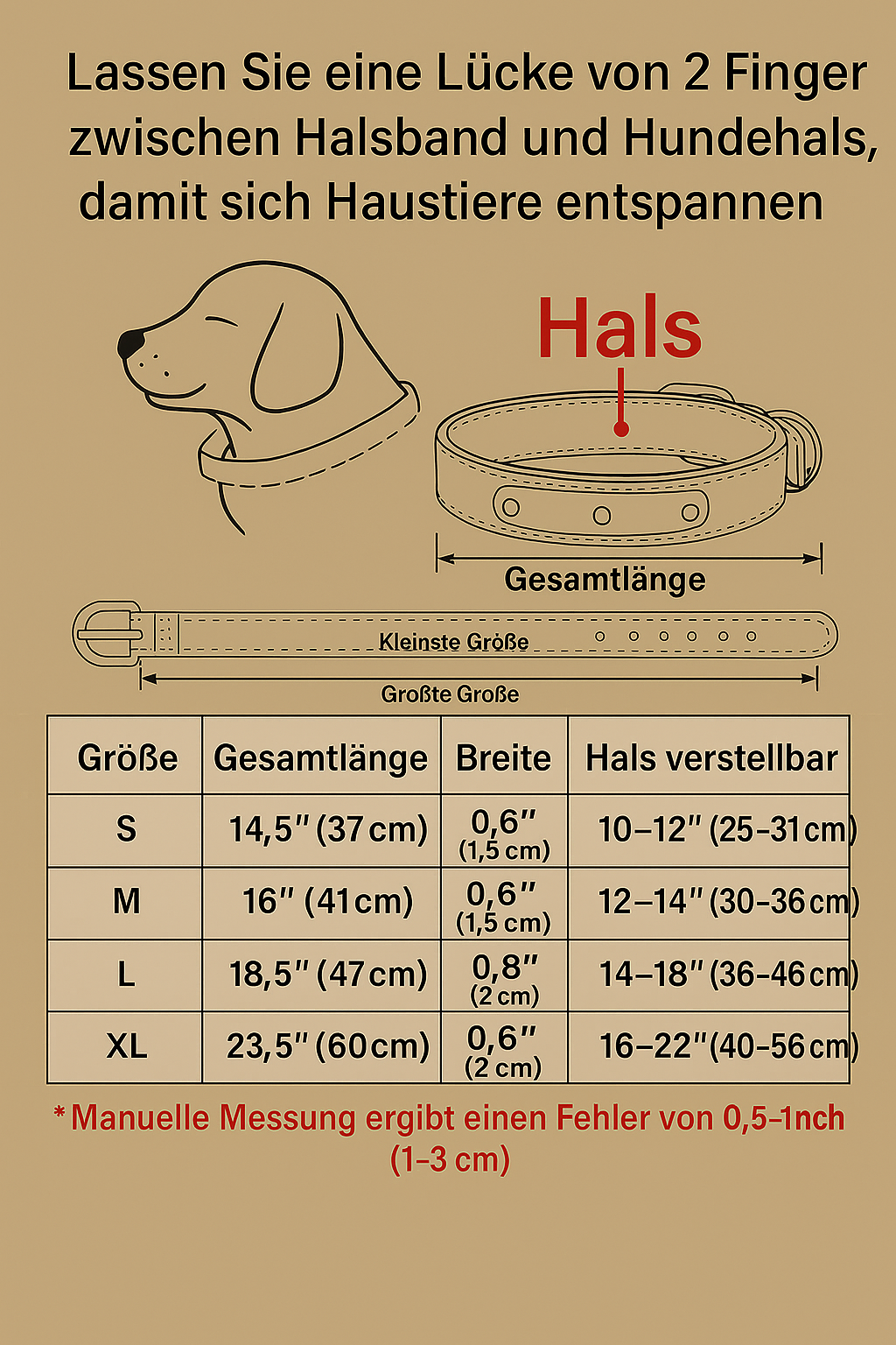 „Personalisiertes Hundehalsband aus Kunstleder – robust & hochwertig“